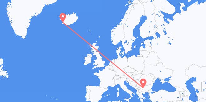 frá Íslandi til Búlgaríu