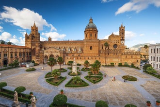photo of view of Palermo, Italy at the Palermo Cathedral, Palermo, Italy.