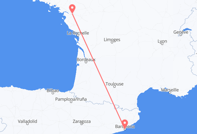 Cheap Flights from Barcelona to Nantes – Low Fares & Wide Selection