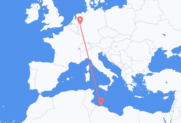 Tripoli to Düsseldorf