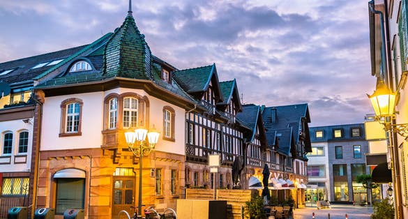 photo of view of Traditional houses in Bad Homburg vor der Hohe near Frankfurt in Germany.