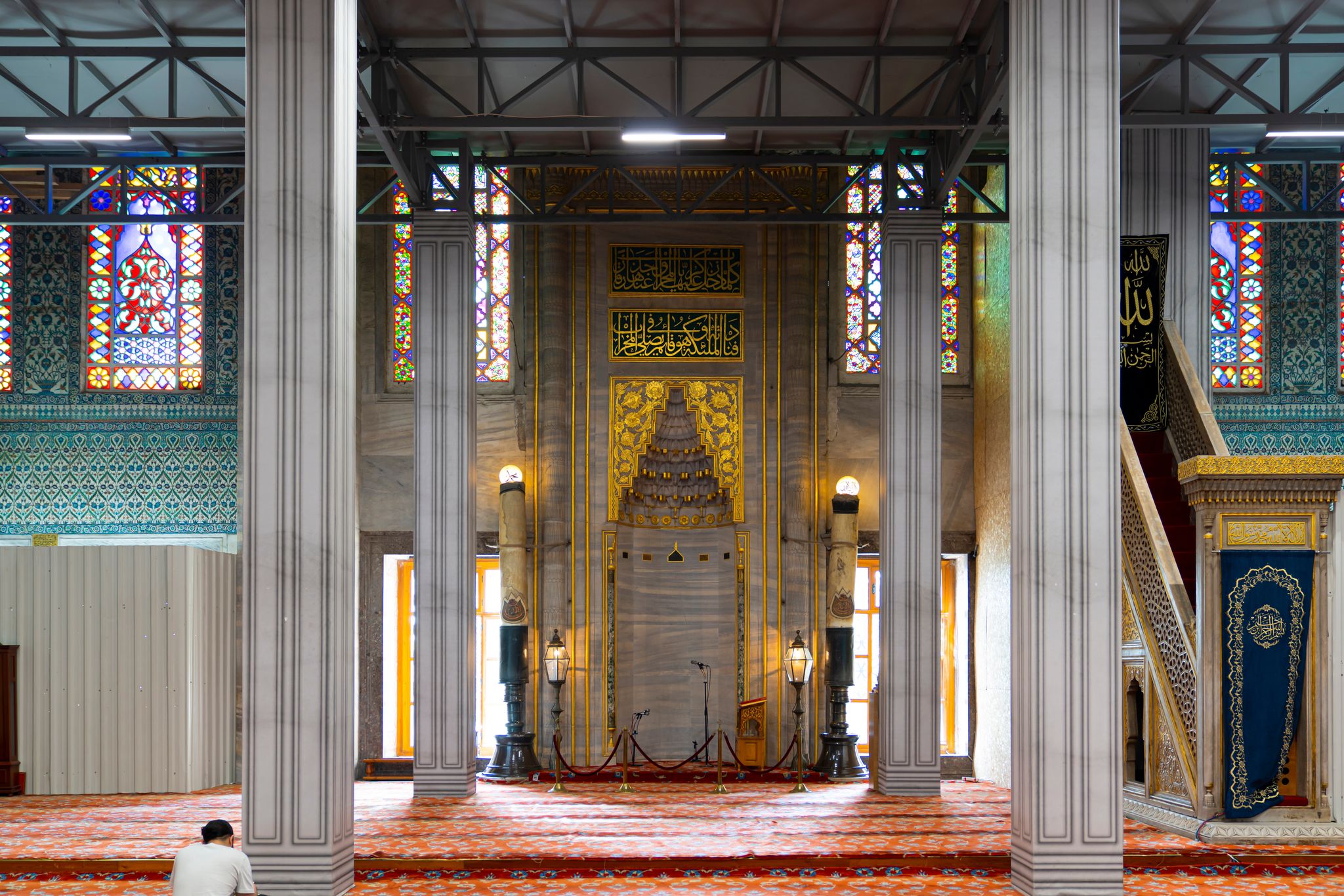  Interior view of Sultan Ahmed Mosque