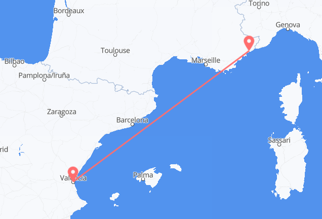 Валенсия в Ниццу