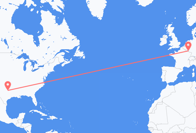 达拉斯 到卢森堡�市