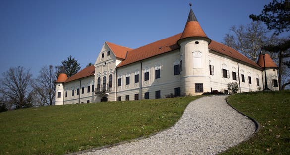 Photo of Luznica castle, baroque manor ,Zapresic, Croatia.