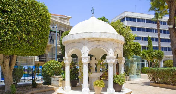 Gazebo near Ayia Napa Cathedral in Limassol, Cyprus