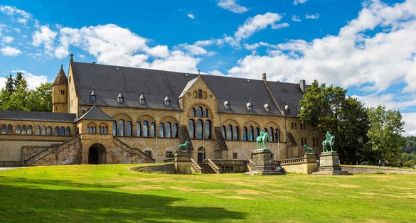 Photo of the Kaiserpfalz in Goslar in a beautiful summer day, Germany.