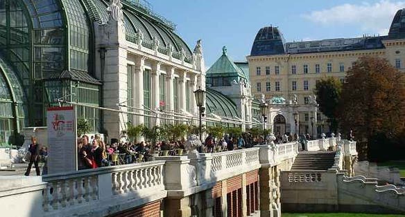 photo of view of Burggarten, Vienna, Austria.