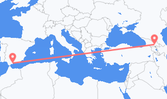 Málaga a Tiflis