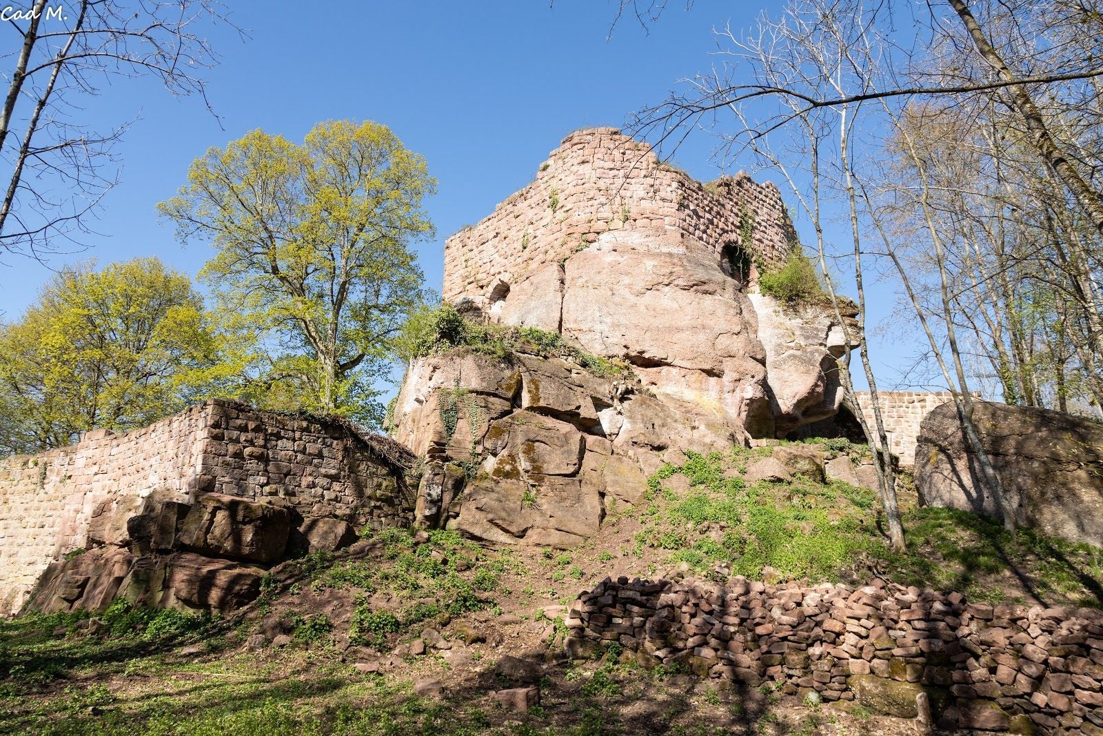 Castle Guirbaden, Mollkirch, Molsheim, Bas-Rhin, Grand Est, Metropolitan France, France