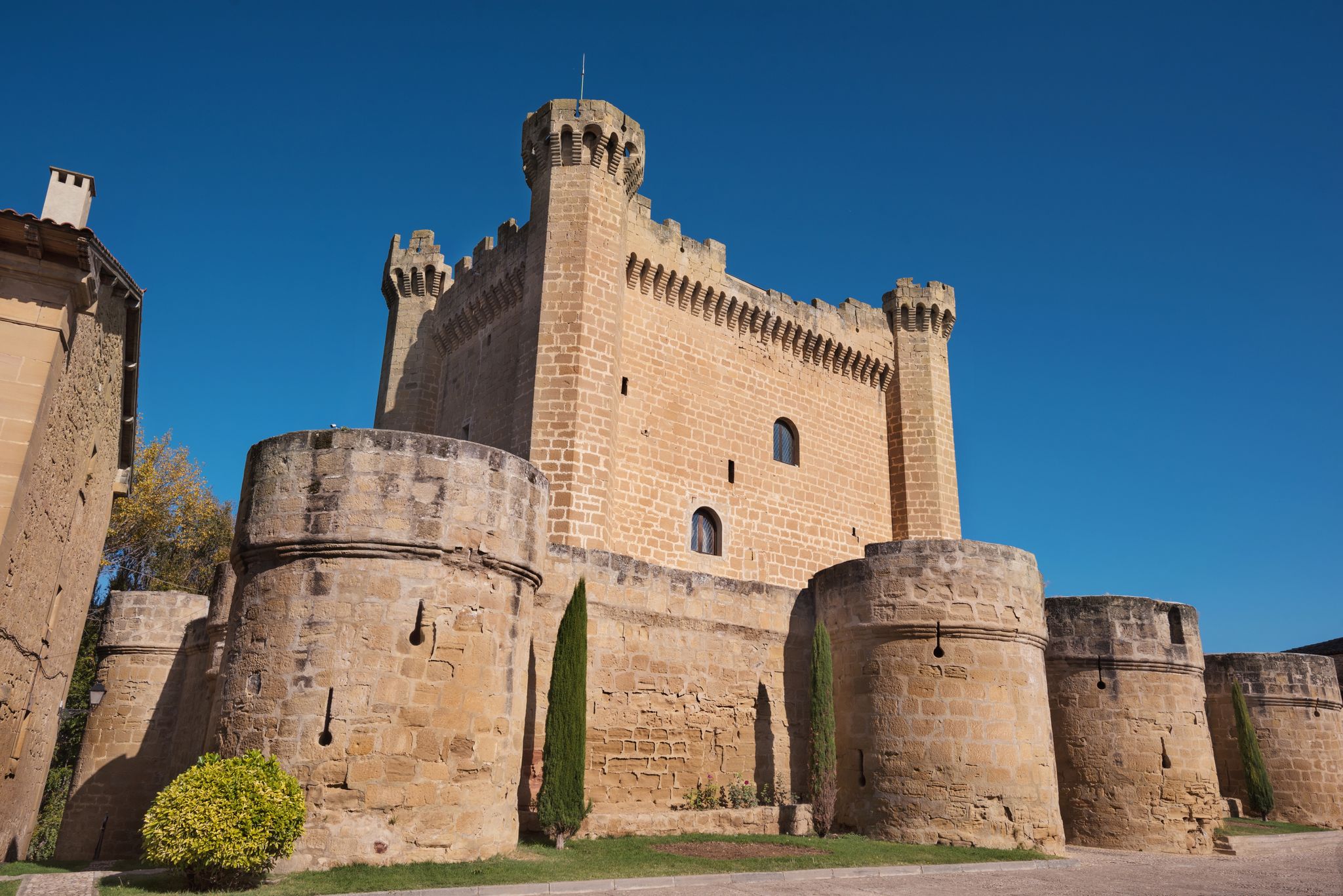 photo of medieval Castillo de Sajazarra in Sajazarra, La Rioja, Spain.