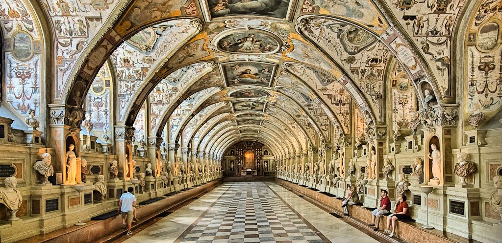 photo of The Renaissance Antiquarium of the Residenz Munich, Germany.