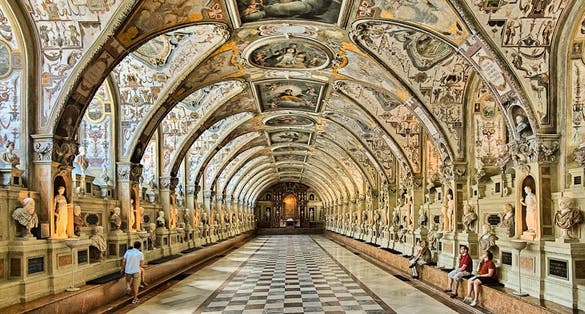 photo of The Renaissance Antiquarium of the Residenz Munich, Germany.