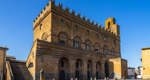 Orvieto, Terni, Umbria, Italy: the medieval Palazzo Del Capitano Del Popolo in the old town of the ancient Italian city of art