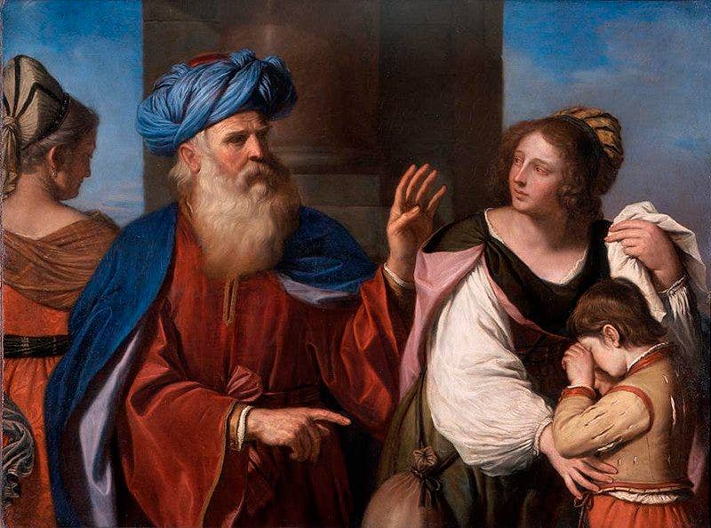 photo of view Abraham Casting Out Hagar and Ishmael by Guercino, c. 1657, Milan, Italy.