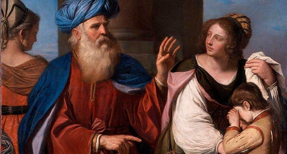 photo of view Abraham Casting Out Hagar and Ishmael by Guercino, c. 1657, Milan, Italy.