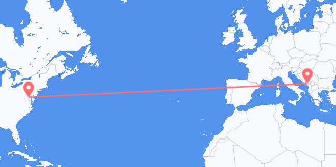 the United States to Montenegro