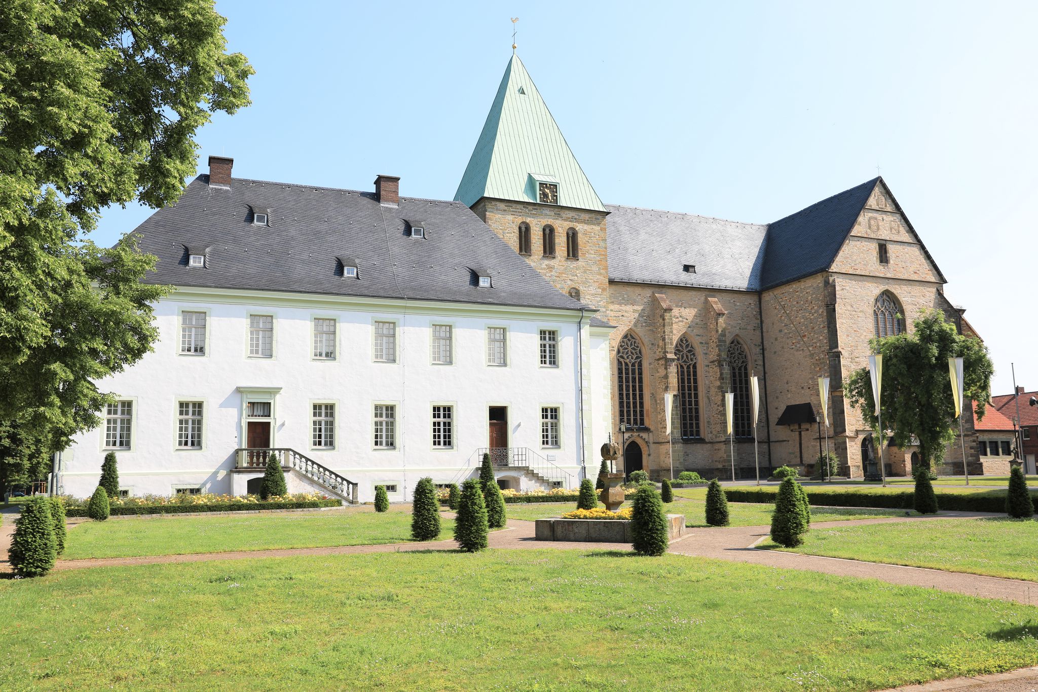 Photo of Historic Liesborn Abbey near Warendorf, Westphalia, Germany.