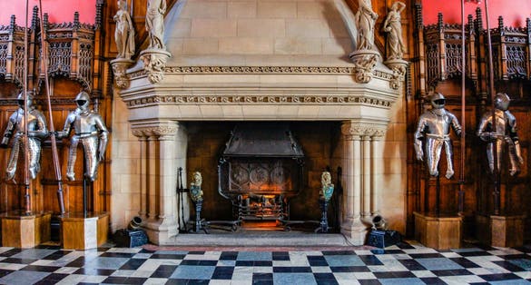 The great hall at the castle of Edinburgh.