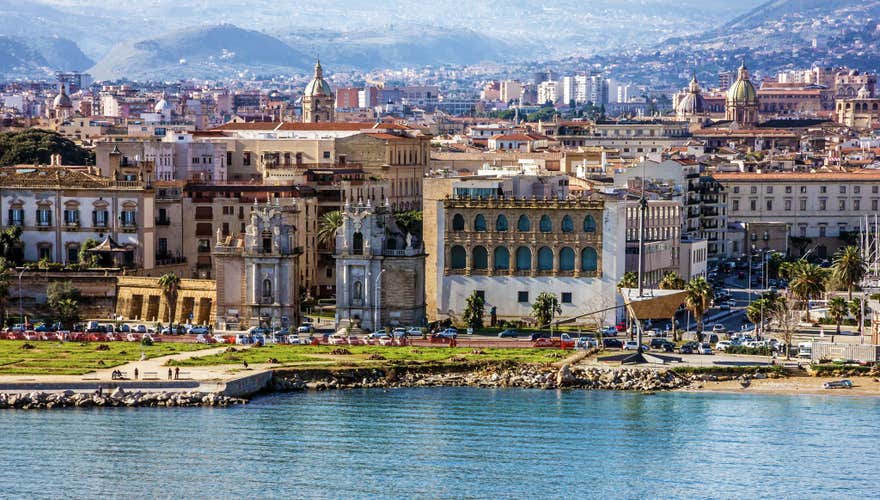 Photo of Palermo, Sicily, Italy. Seafront view.