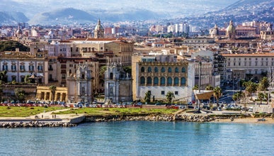 Photo of Palermo, Sicily, Italy. Seafront view.
