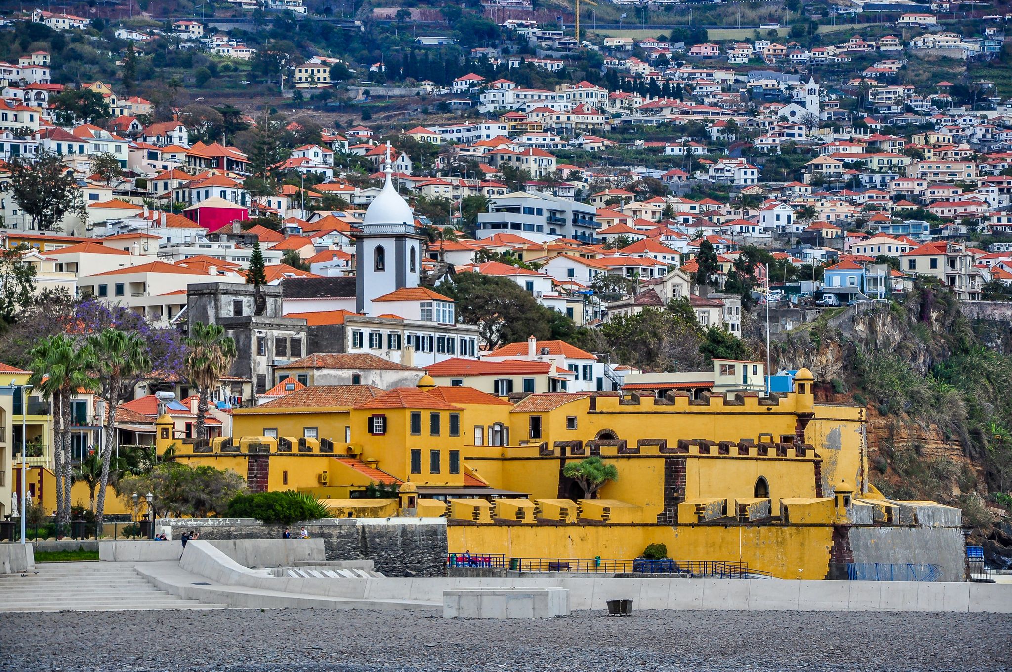 Photo of Santiago fortress (Sao Tiago fort) in Funchal, Madeira island, Portugal.