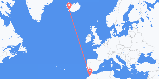 モロッコ アイスランドへ