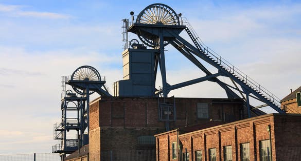 Photo of Woodhorn Colliery Museum in Ashington Northumberland England.