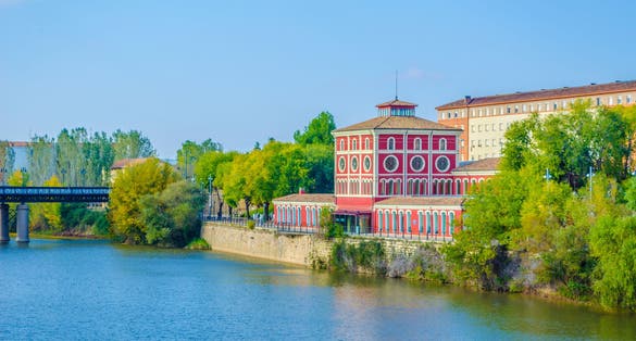 photo of view of the casa de las ciencias museum in the Spanish city Logrono.