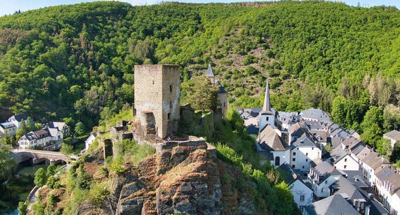 photo of Esch-sur-Sûre Castle Luxembourg.