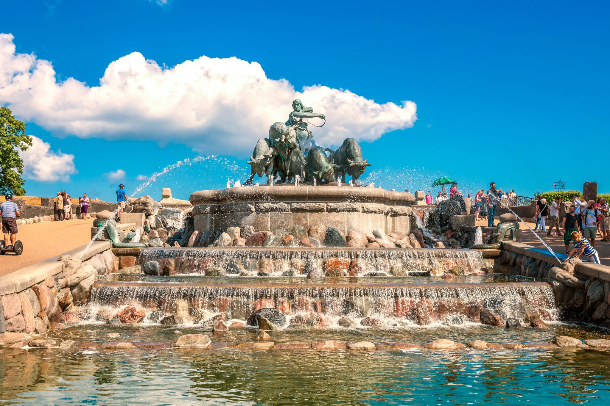 Photo of Gefion Fountain in Copenhagen ,Denmark.