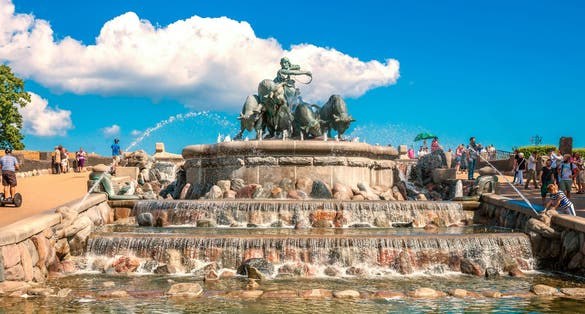 Photo of Gefion Fountain in Copenhagen ,Denmark.