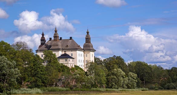 photo of Ekenas Castle, located outside Linkoping, Sweden. The castle was built in the 17th century on top of the foundations of a medieval fortress from the 14th century.