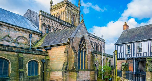PHOTO OF Saint Mary de Castro church in Leicester, England.