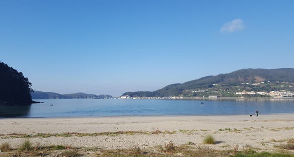 The beach of Madalena in Vila nova de Gaia, Portugal