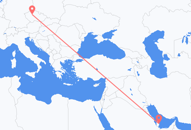 Doha to Prague