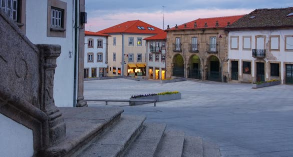 Photo of Guarda square, Portugal.
