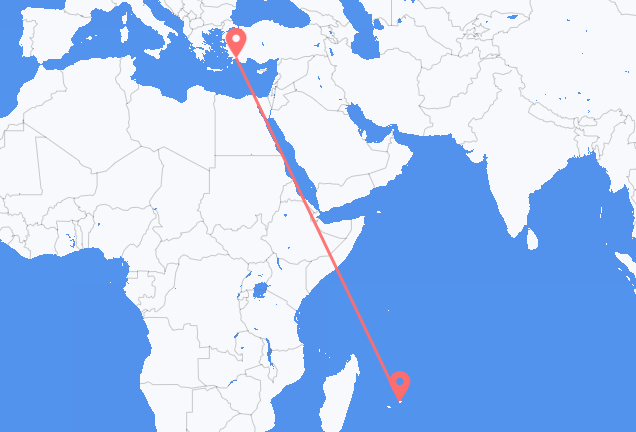 Mauritius Island to Dalaman