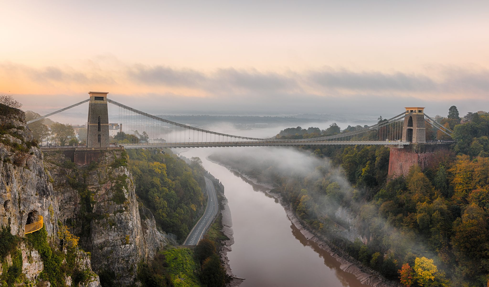 Photo of Clifton Suspension Bridge which spans the river Avon, Bristol, England.