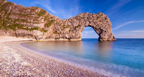 Photo of geologically important and stunningly beautiful Dorset coastline, Bournemouth.