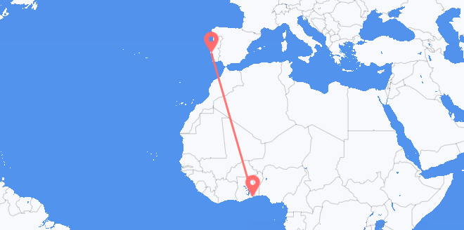 Togo to Portugal