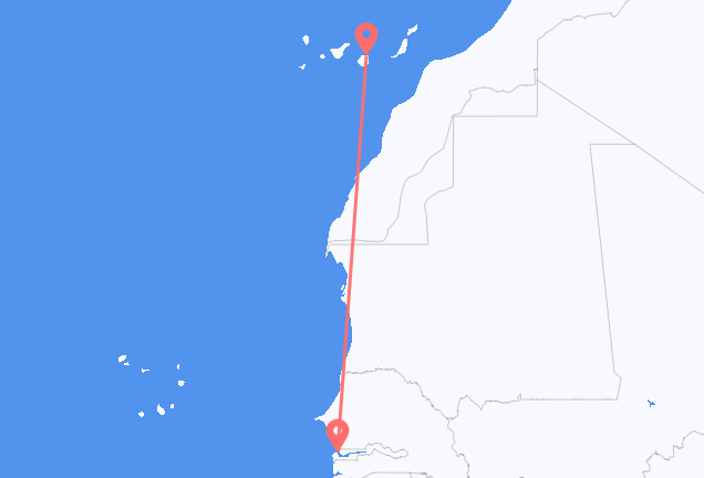 Banjul to Las Palmas