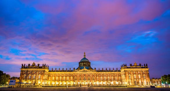 The Neues Palais in Sanssouci Park of Potsdam, UNESCO world heritage in Brandenburg, Germany