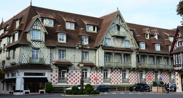 photo of view off Deauville city center building - Normandi - France.
