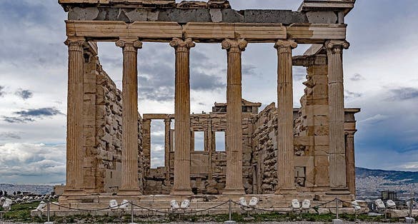 photo of view of Erechtheion Athens, Greece.
