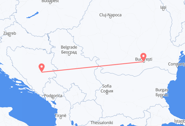 Sarajevo to Bucharest