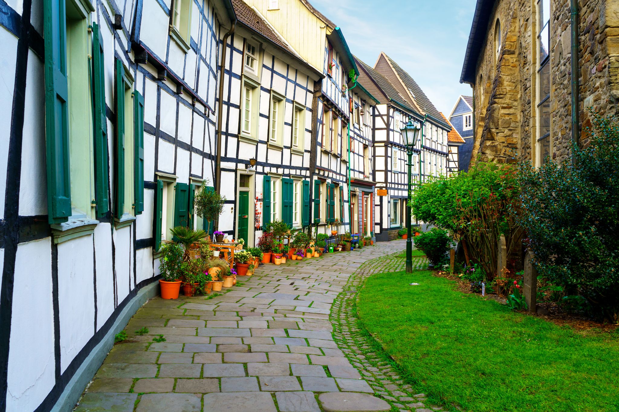 Photo of Old town Small backstreet in Hattingen Ruhr Germany