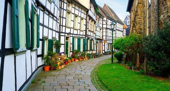 Photo of Old town Small backstreet in Hattingen Ruhr Germany
