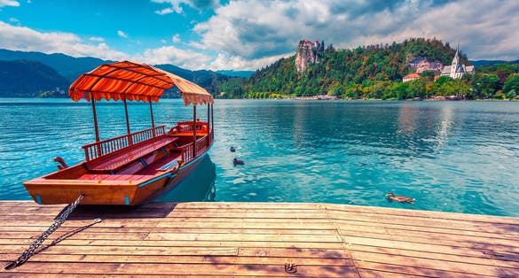 Photo of Bled , Slovenia .