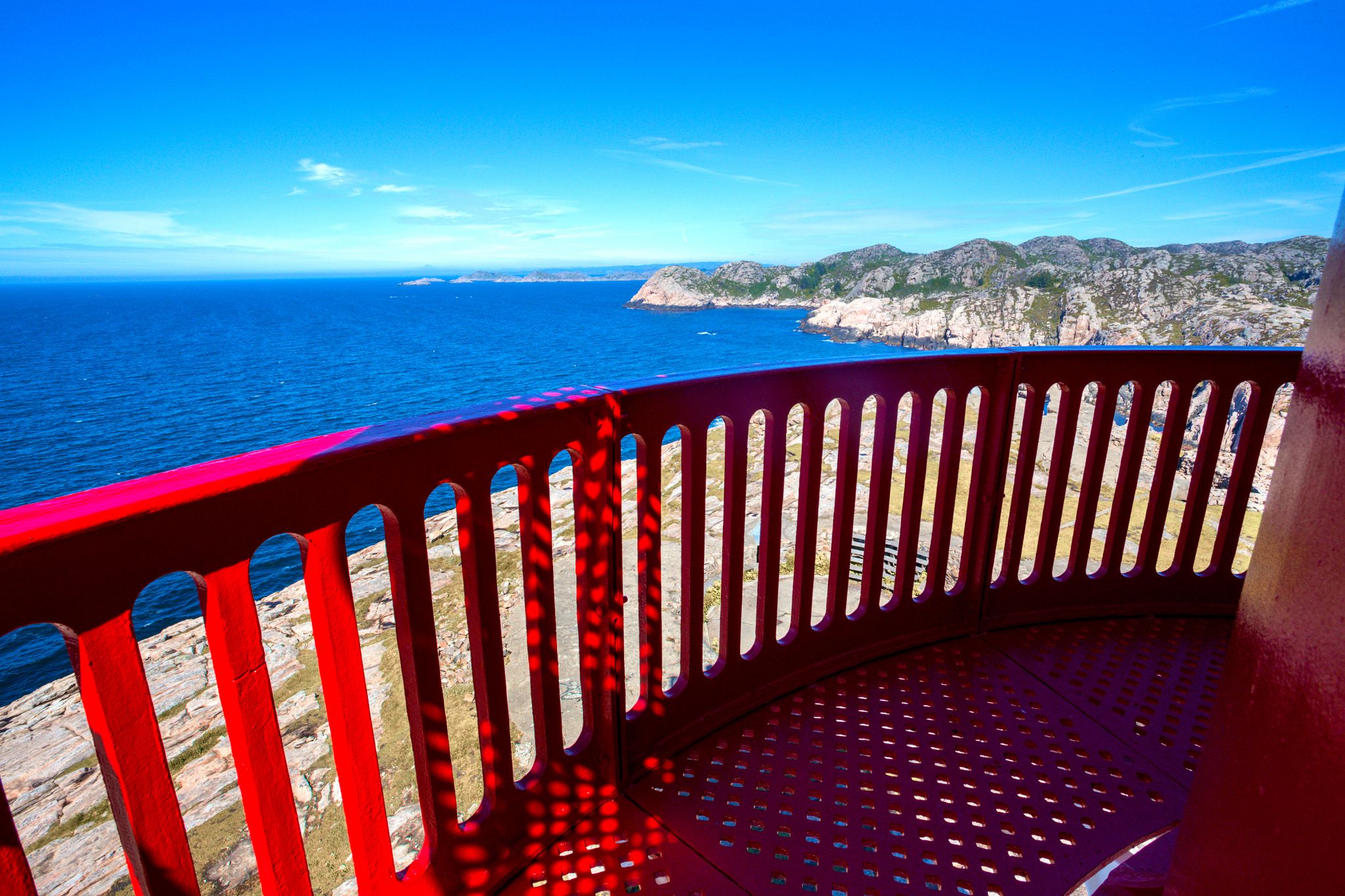 Photo of the beautiful view from world famous Lindesnes lighthouse at the south of Norway.